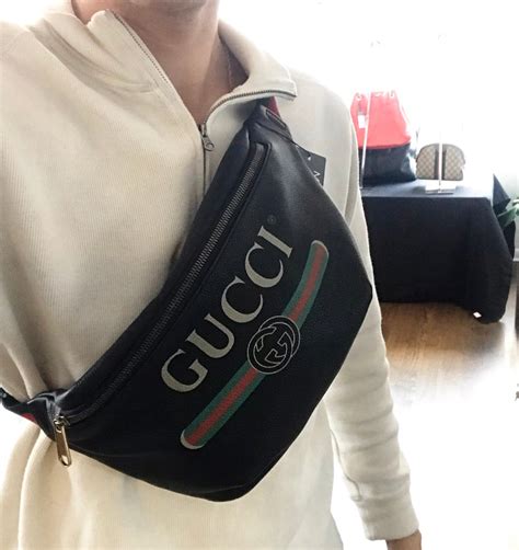 gucci fanny pack leather what are we going|Gucci fanny bag.